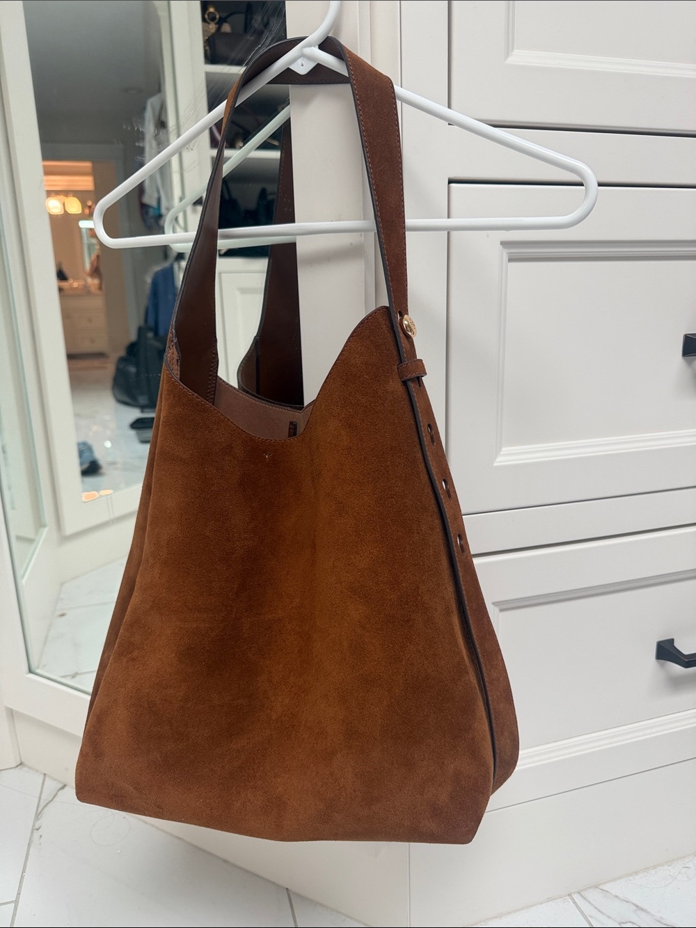 Tory Burch Romy Hobo caramel